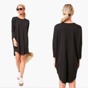 Tuckernuck Pomander Place “Sue” Sweatshirt Dress in Black Size M/L